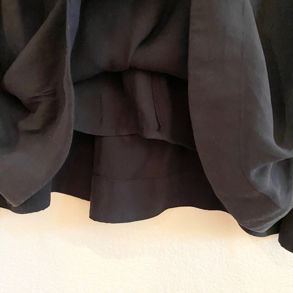 Free People Darcy Black V Neck Sleeveless Gathered Shoulder Blouse Top - Picture 5 of 12